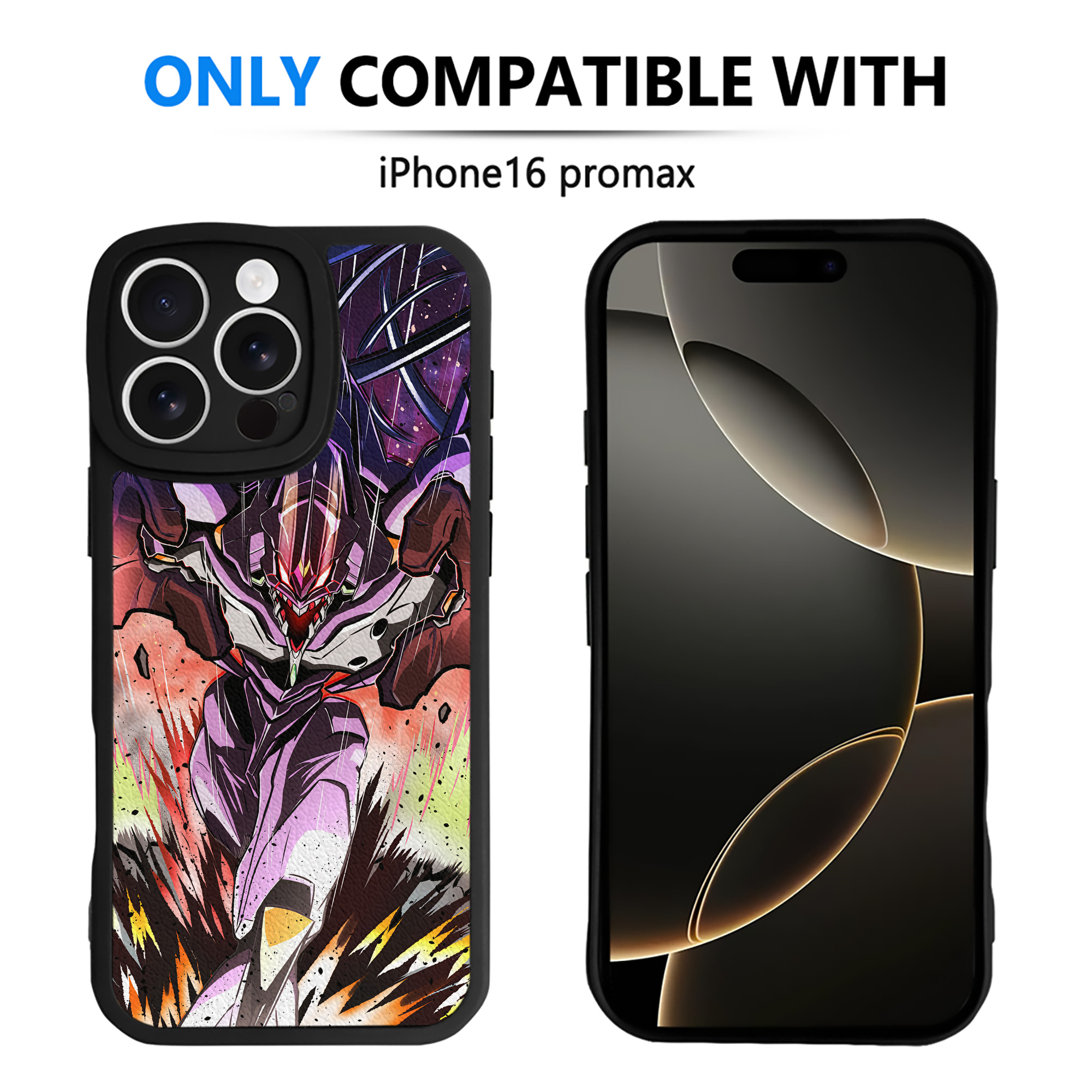 （画像用） EVA 新世紀エヴァンゲリオン 【iPhone 16シリーズ対応】シリコンスマホケース（レザー調） 材質：シリコン